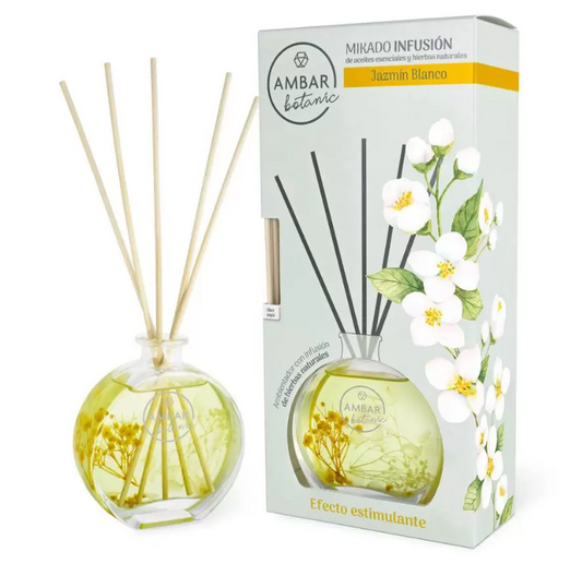 mikado jasmin blanc